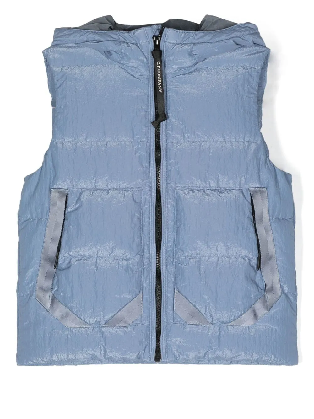 

C.P. Company Kids lens hood padded gilet - Blue