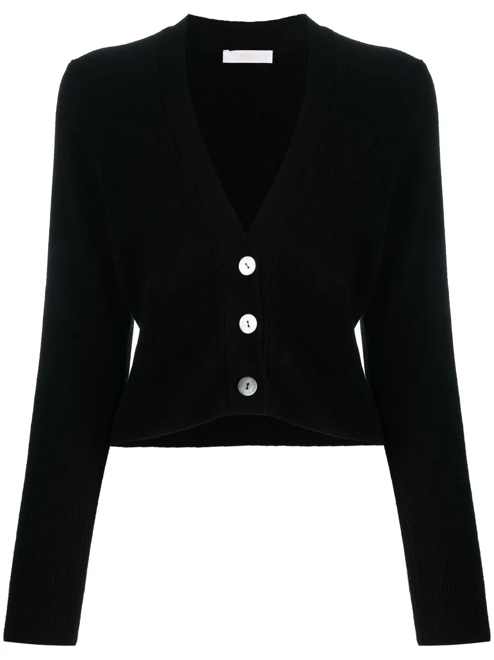 

Fedeli ribbed-knit V-neck cardigan - Black