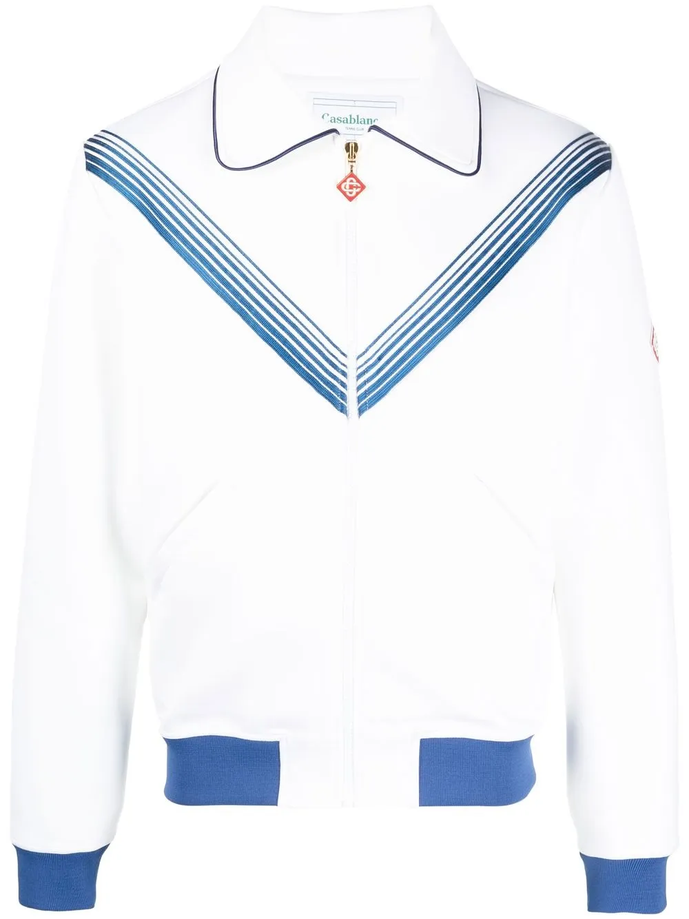 

Casablanca stripe-print track jacket - White