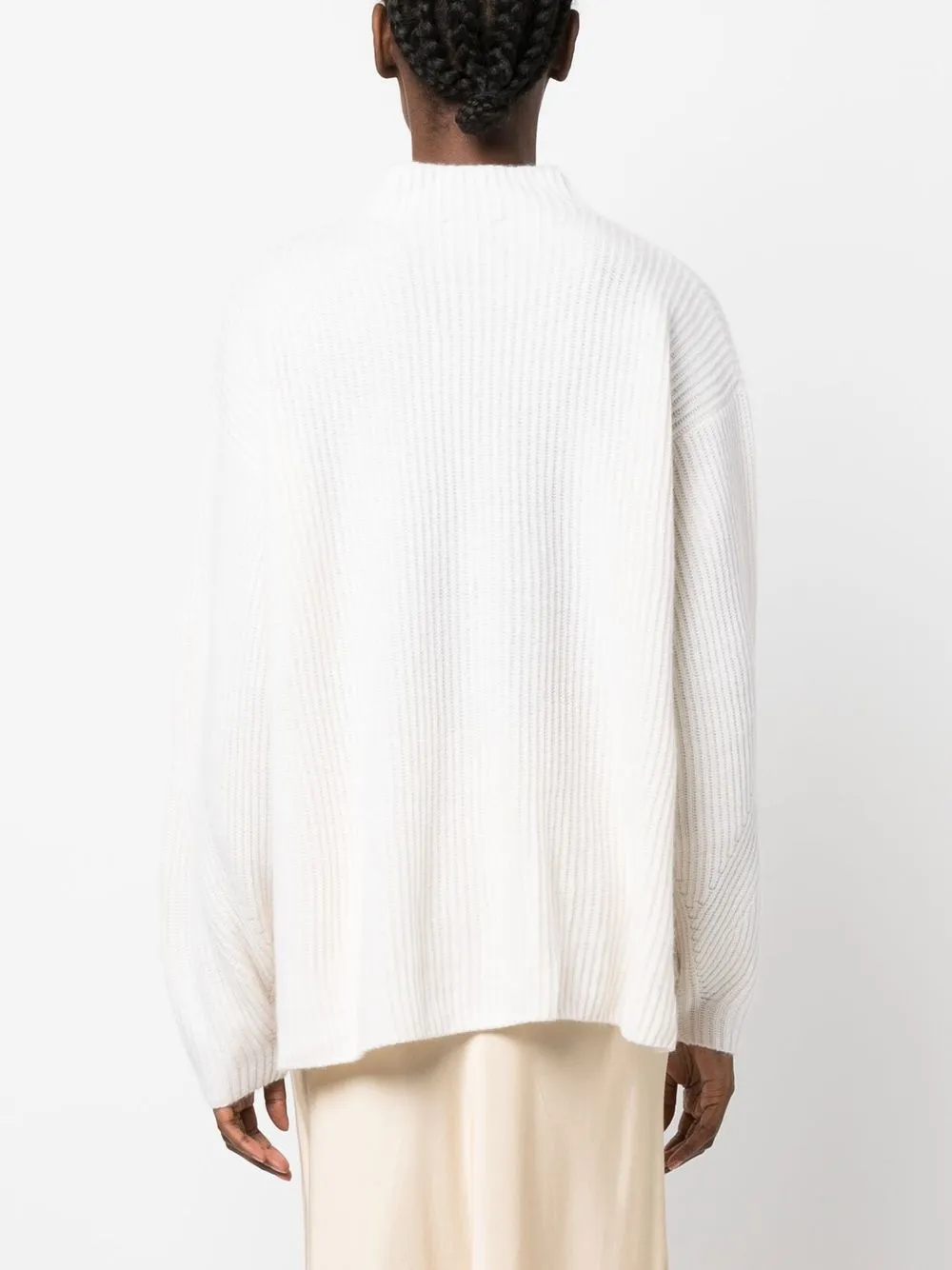 Le Kasha Womens Nude Regular-fit Round-neck Cashmere-knit Jumper In Light Beige