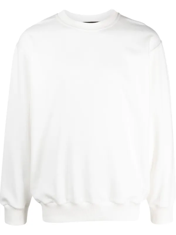 White cotton sweatshirt on sale