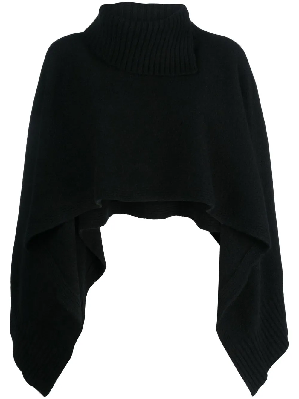 

Fedeli cropped wide-sleeve jumper - Black