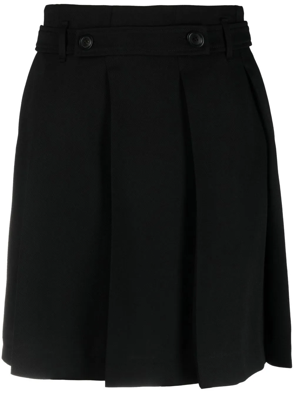 

Odeeh pleated A-line skirt - Black