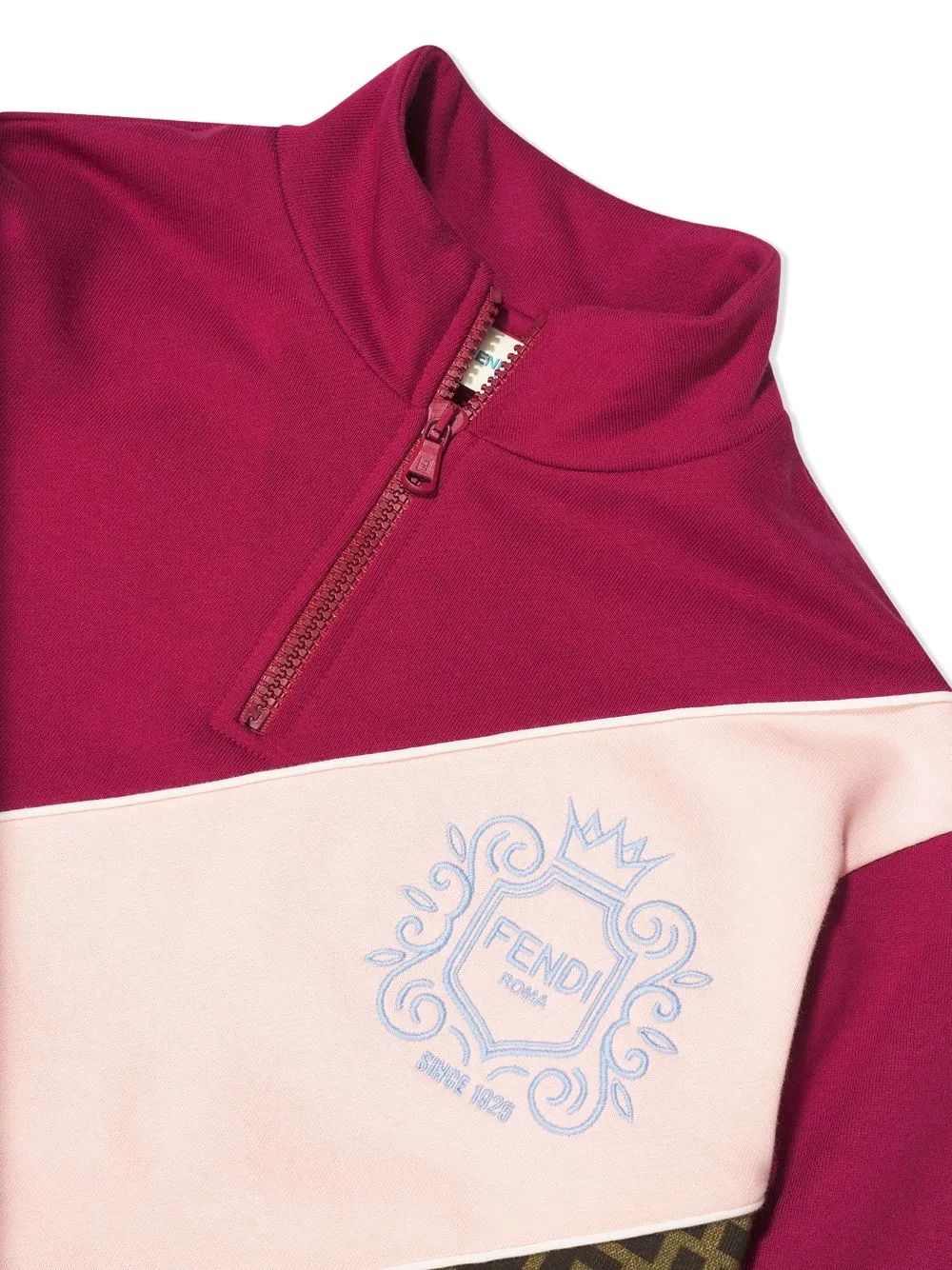 Embroidered-Logo Half-Zip Sweatshirt
