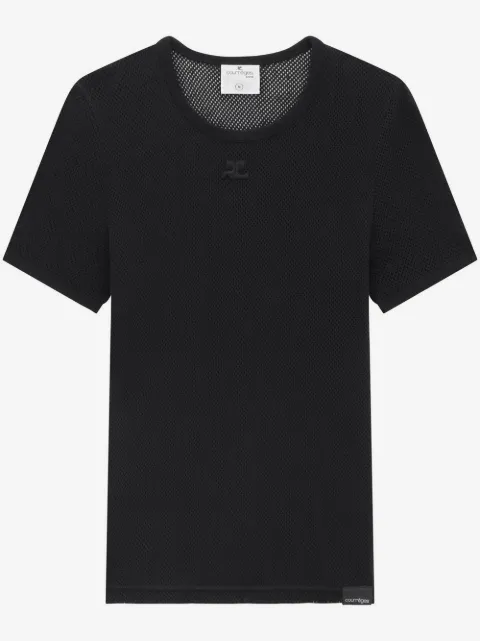 Courrèges mesh crew-neck T-shirt