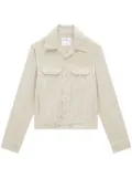 Courrèges strap-detail buttoned shirt jacket - Neutrals