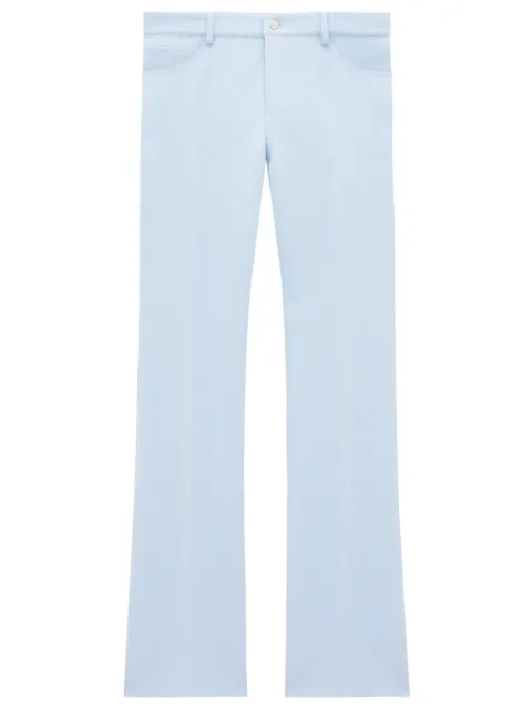 Courrèges pressed-crease tailored trousers 