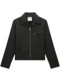 Courrèges zip-up shirt jacket - Black