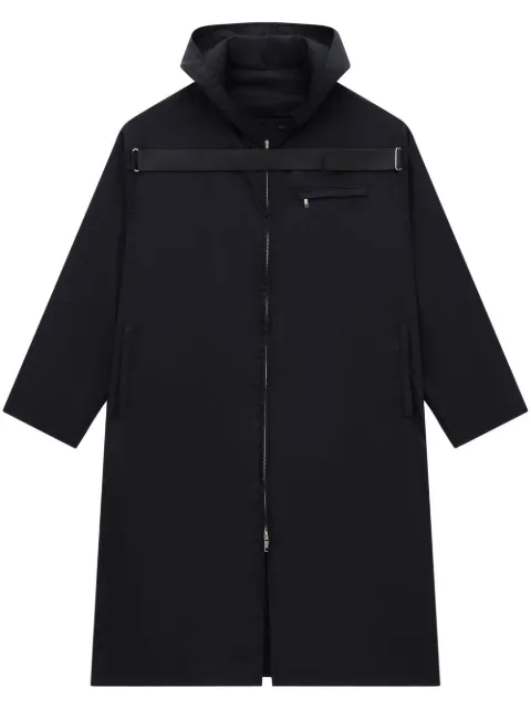 Courrèges parka con capucha y cierre