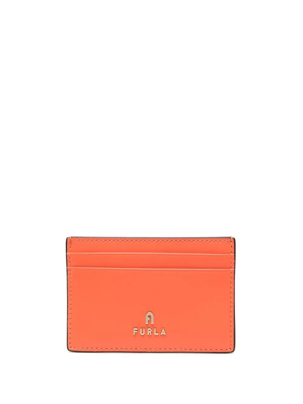 

Furla logo-plaque leather wallet - Orange