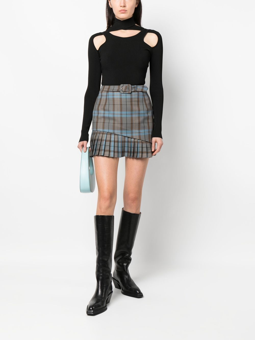 Andersson Bell Piccadilly Checked Mini Skirt - Farfetch