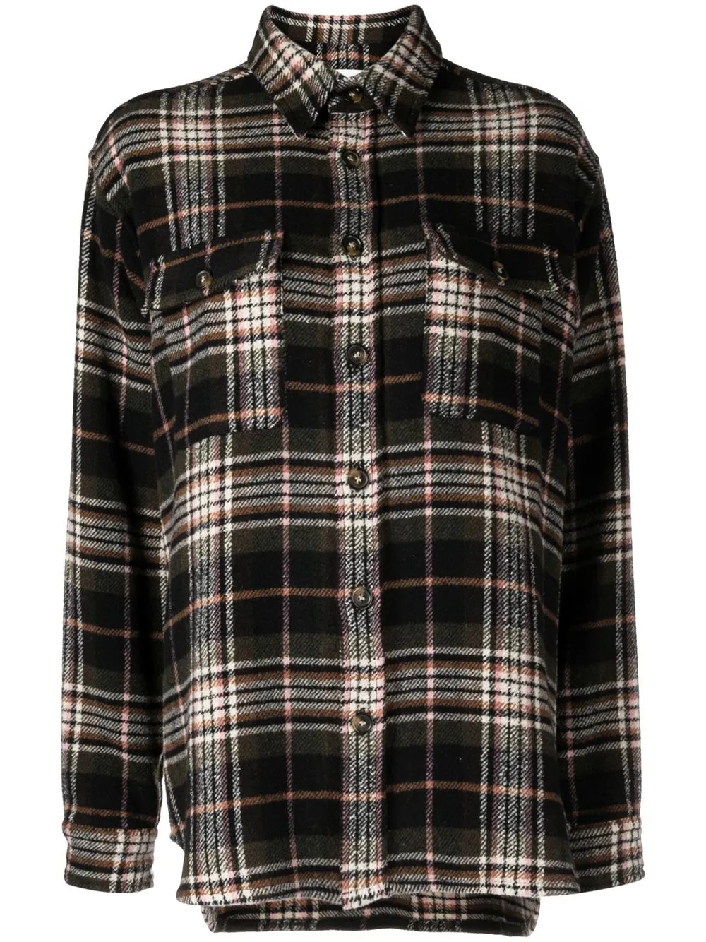 

Isabel Marant Étoile check-pattern flannel shirt - Brown