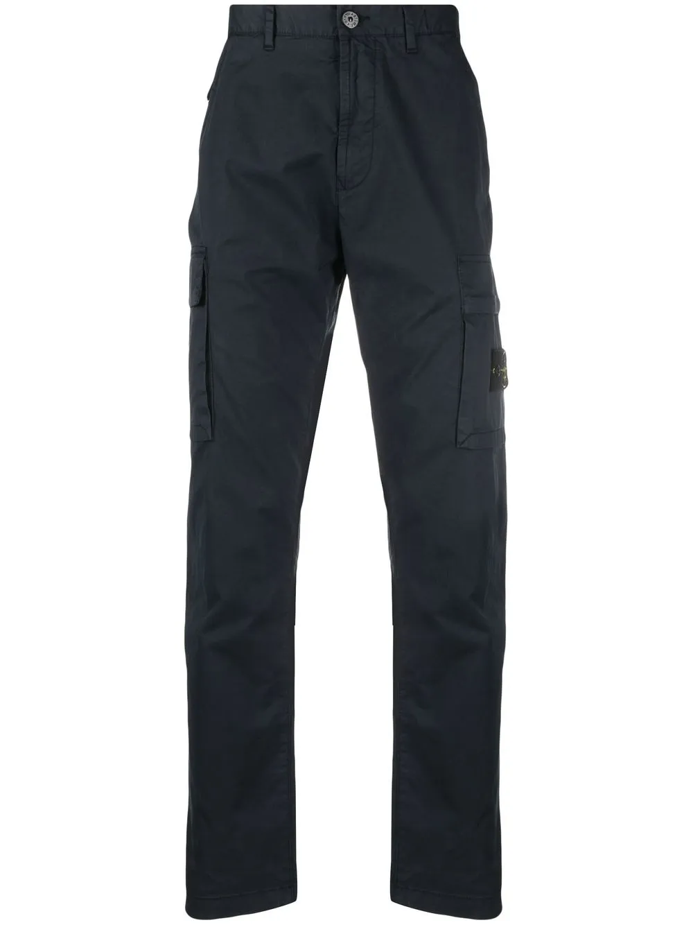 

Stone Island pantalones rectos con parche del logo - Azul