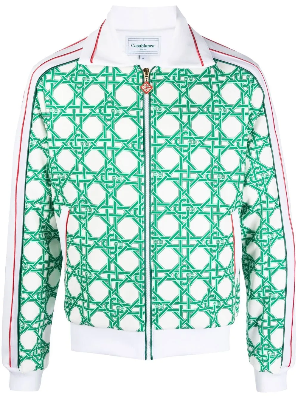 

Casablanca Le Monogramme D'Osier track jacket - White