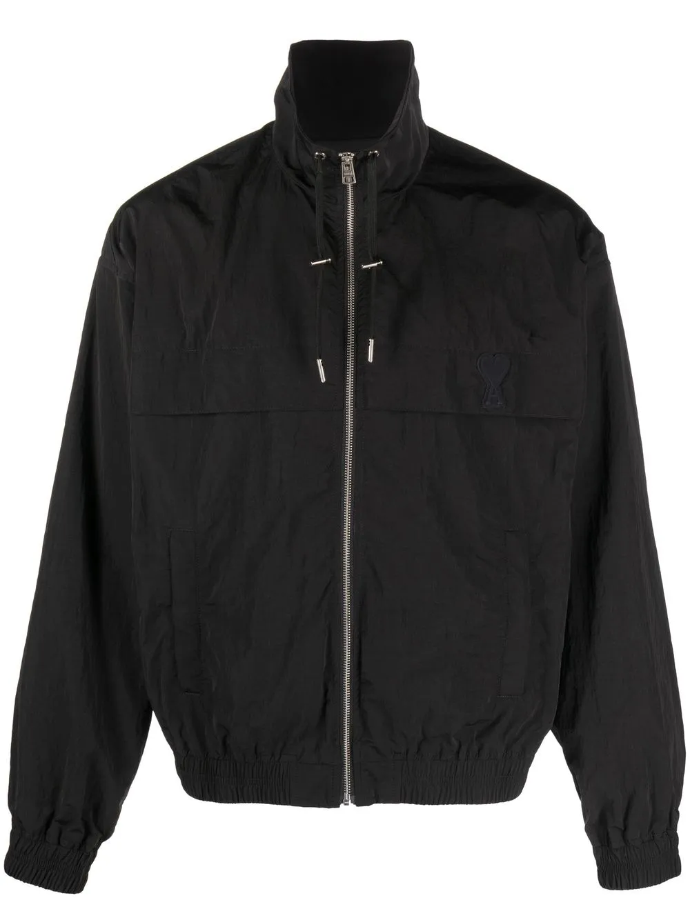 

AMI Paris high-neck bomber jacket - Black