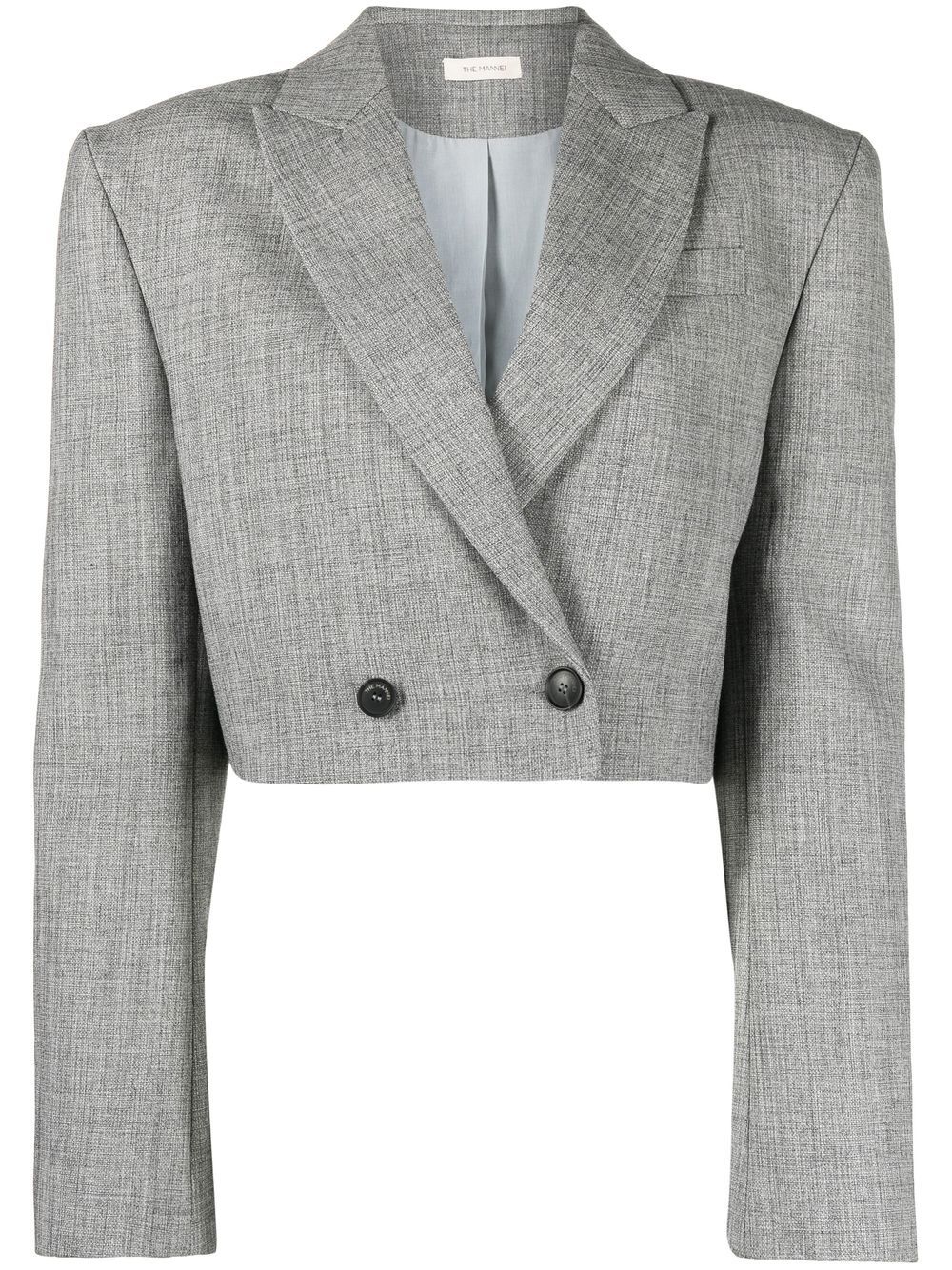 The Mannei double-breasted Cropped Blazer - Farfetch