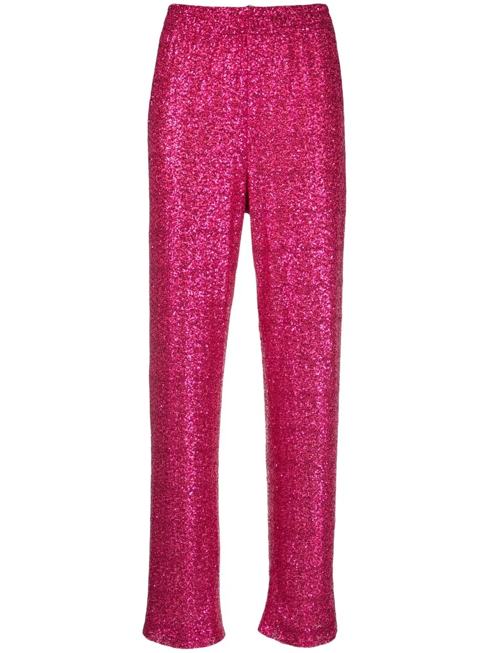 

STYLAND sequin-embellished high-waist trousers - Pink