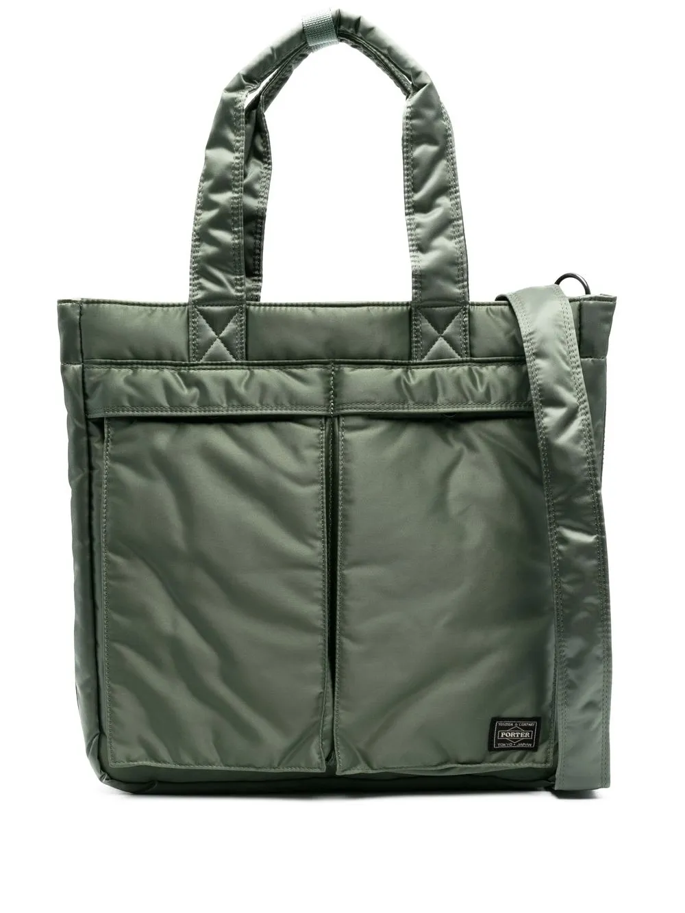 

Porter-Yoshida & Co. logo zipped tote - Green