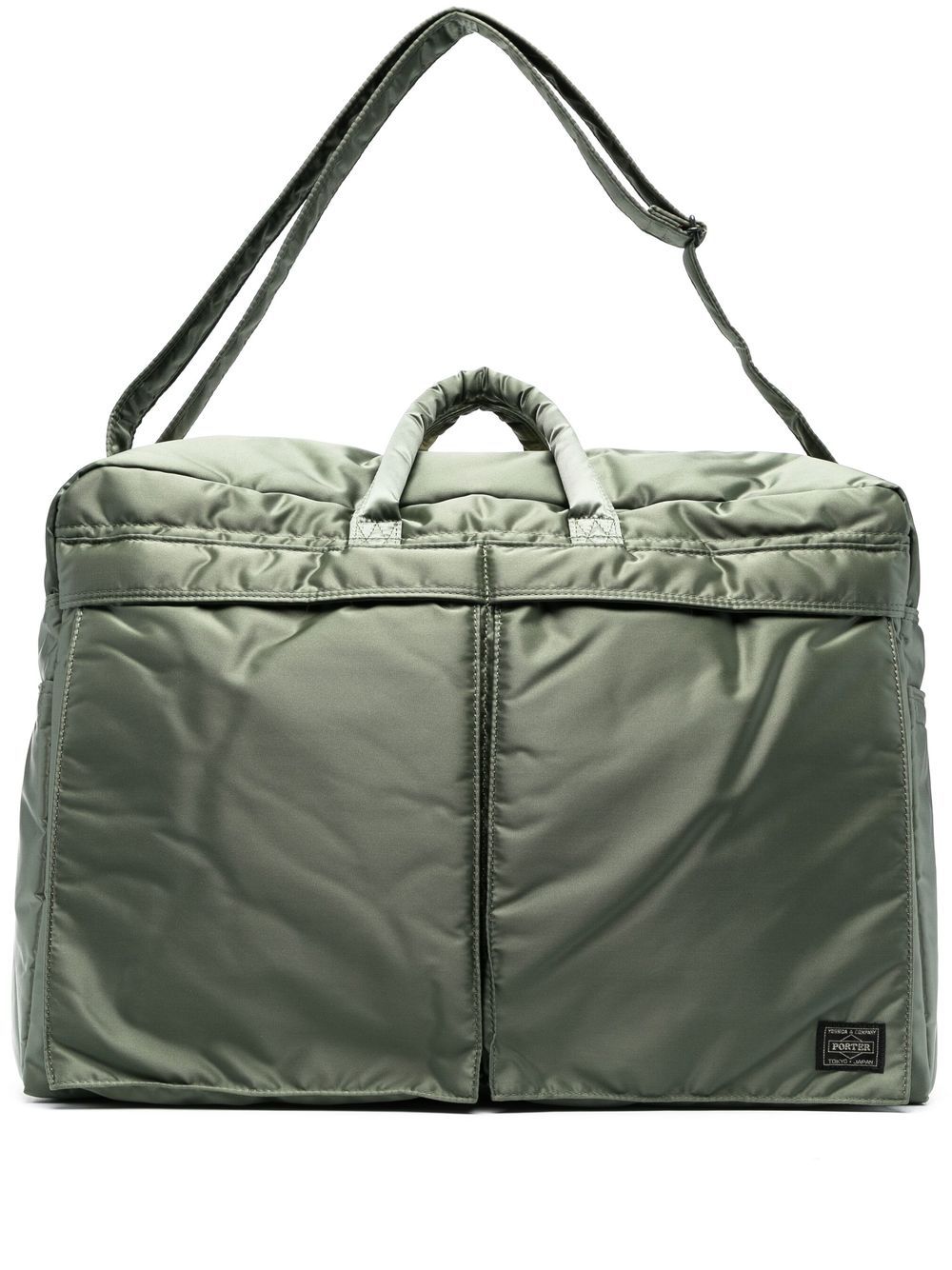 Porter-yoshida & Co Zip-up Duffle Bag In Green