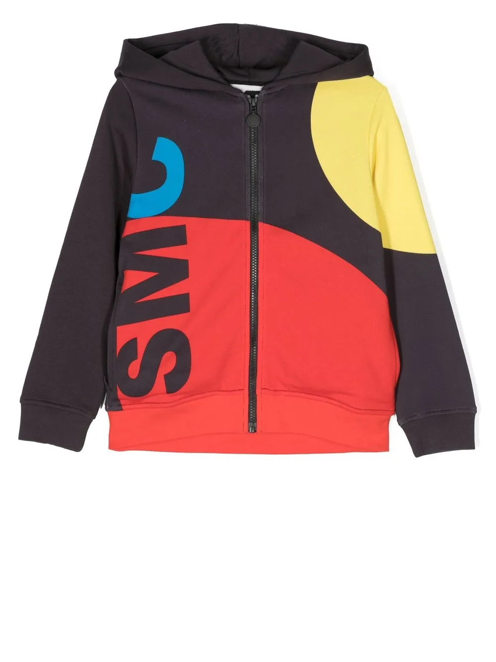 

Stella McCartney Kids hoodie con cierre y estampado gráfico - Negro