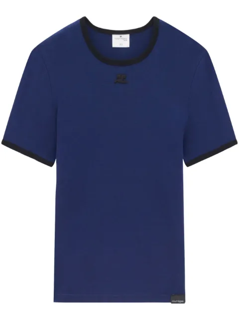 Courrèges playera con aplique del logo