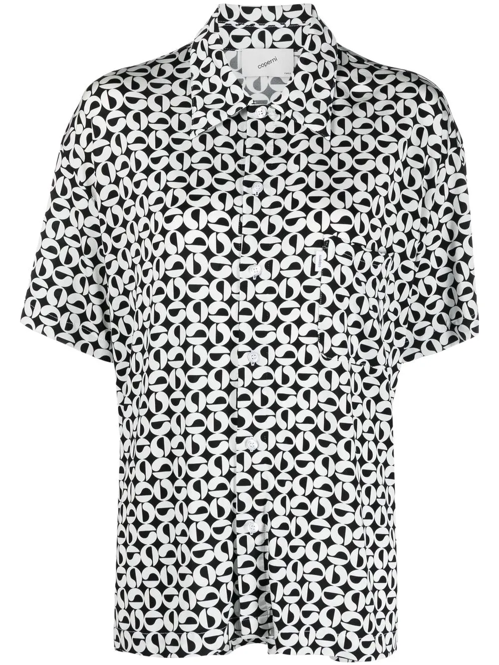 

Coperni logo-print short-sleeve shirt - Black