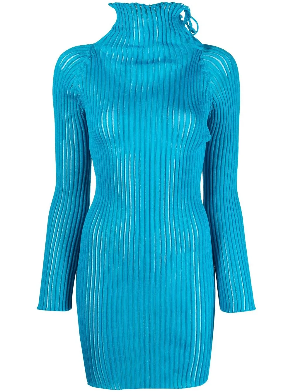 

A. ROEGE HOVE Patricia high-neck ribbed-knit dress - Blue