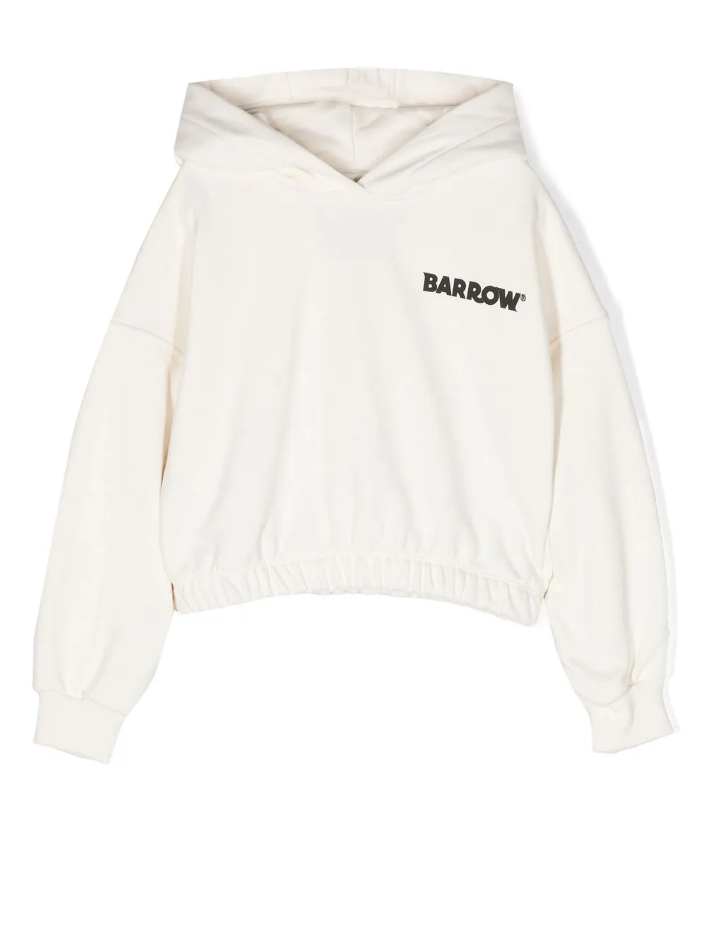 

Barrow kids smiley-print cotton hoodie - Neutrals