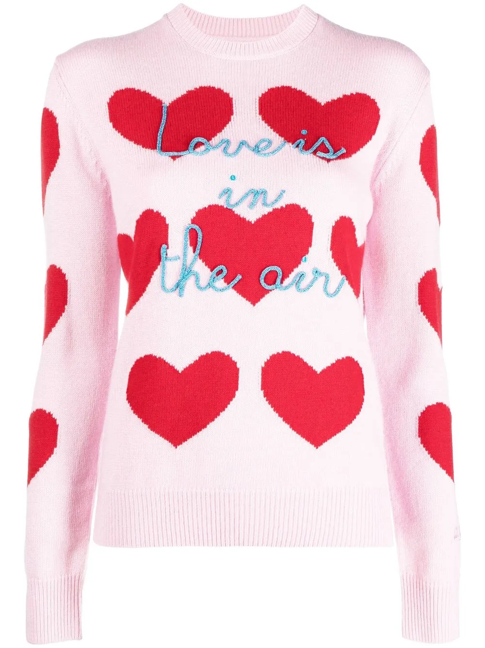 

MC2 Saint Barth intarsia-knit heart jumper - Pink