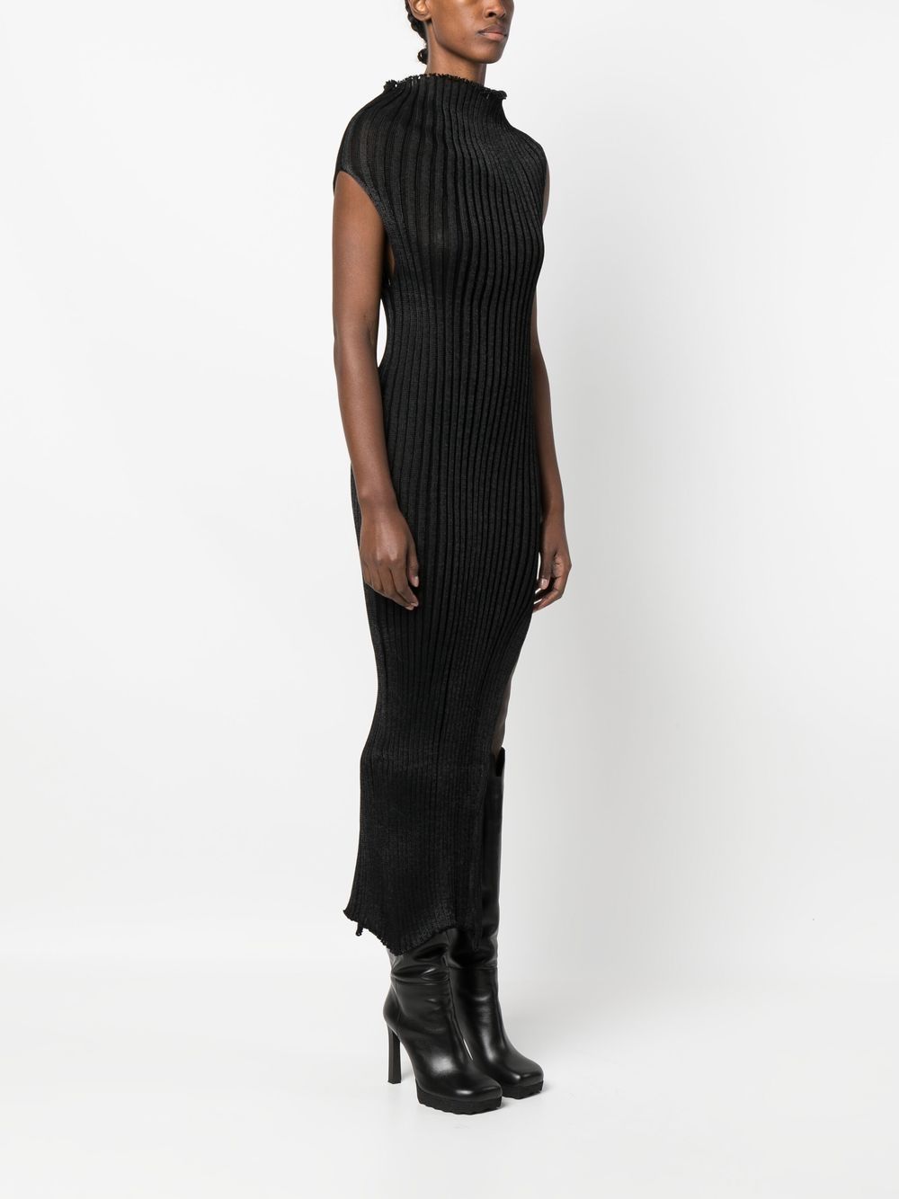 A. ROEGE HOVE ribbed-knit Slit Midi Dress - Farfetch