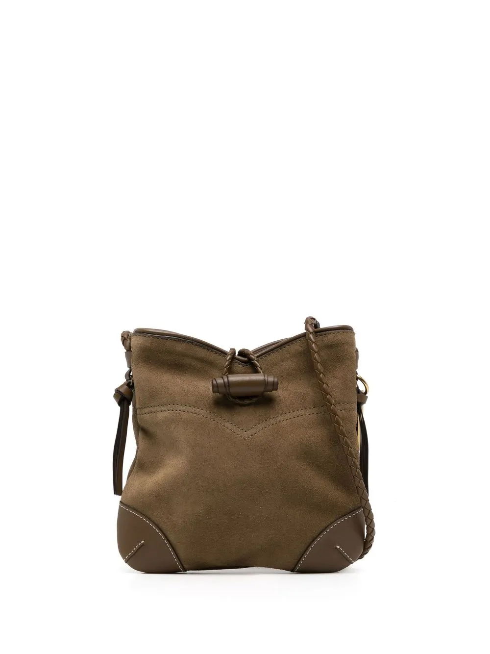 

Isabel Marant drawstring suede satchel bag - Brown