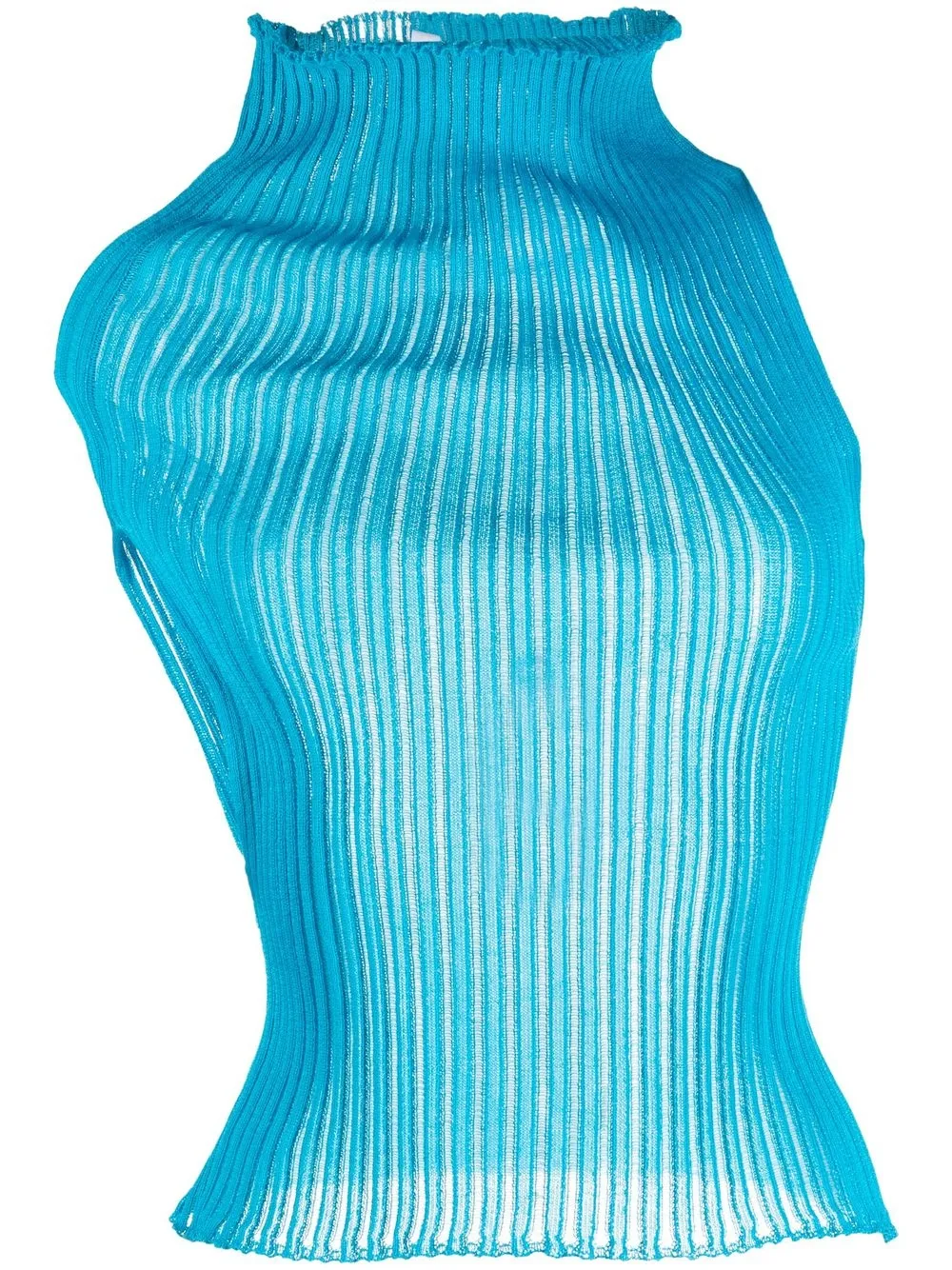 

A. ROEGE HOVE sleeveless asymmetric knitted top - Blue