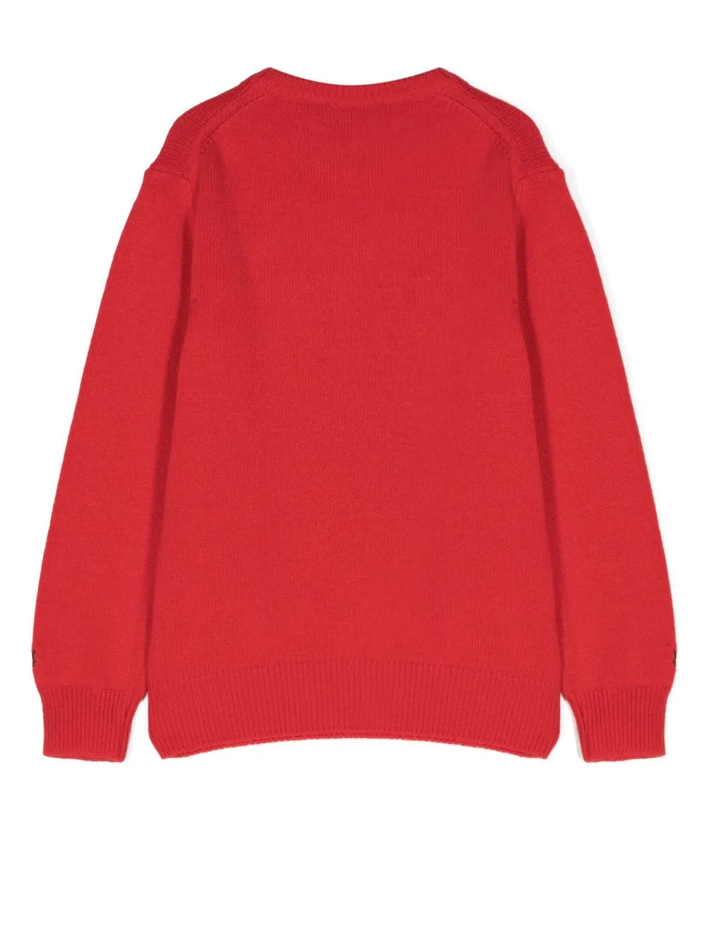 Mc2 Saint Barth Mickey Mouse Intarsia-knit Jumper In Rot