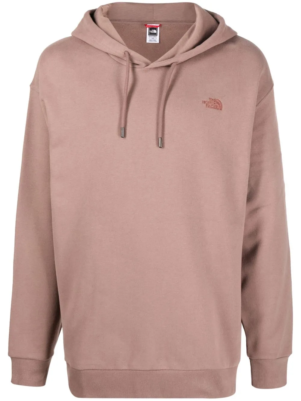

The North Face logo-embroidered cotton hoodie - Pink