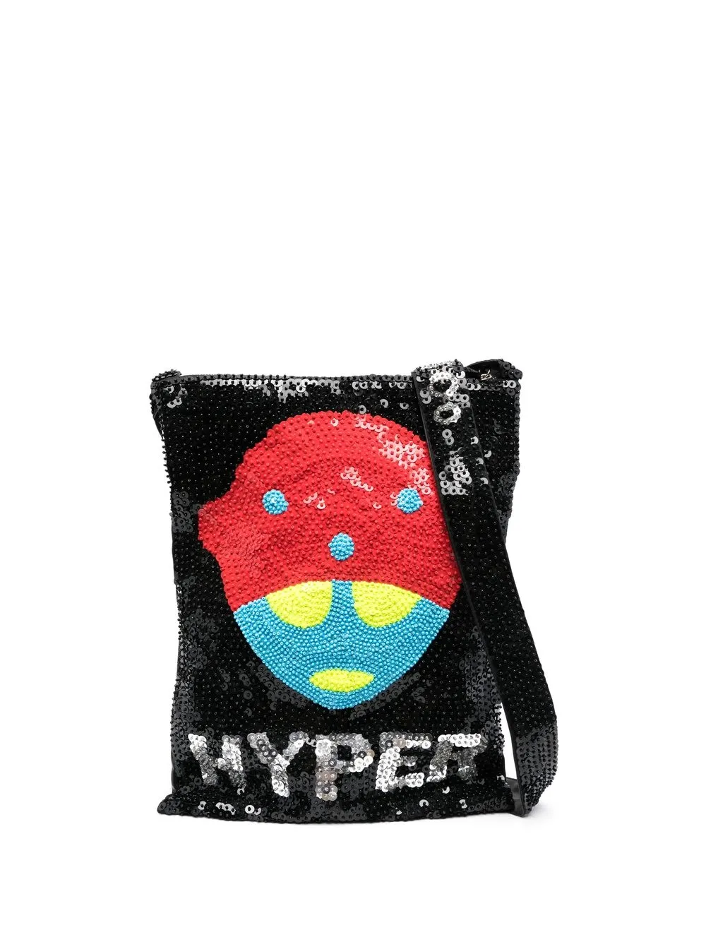 

Walter Van Beirendonck sequinned crossbody bag - Black