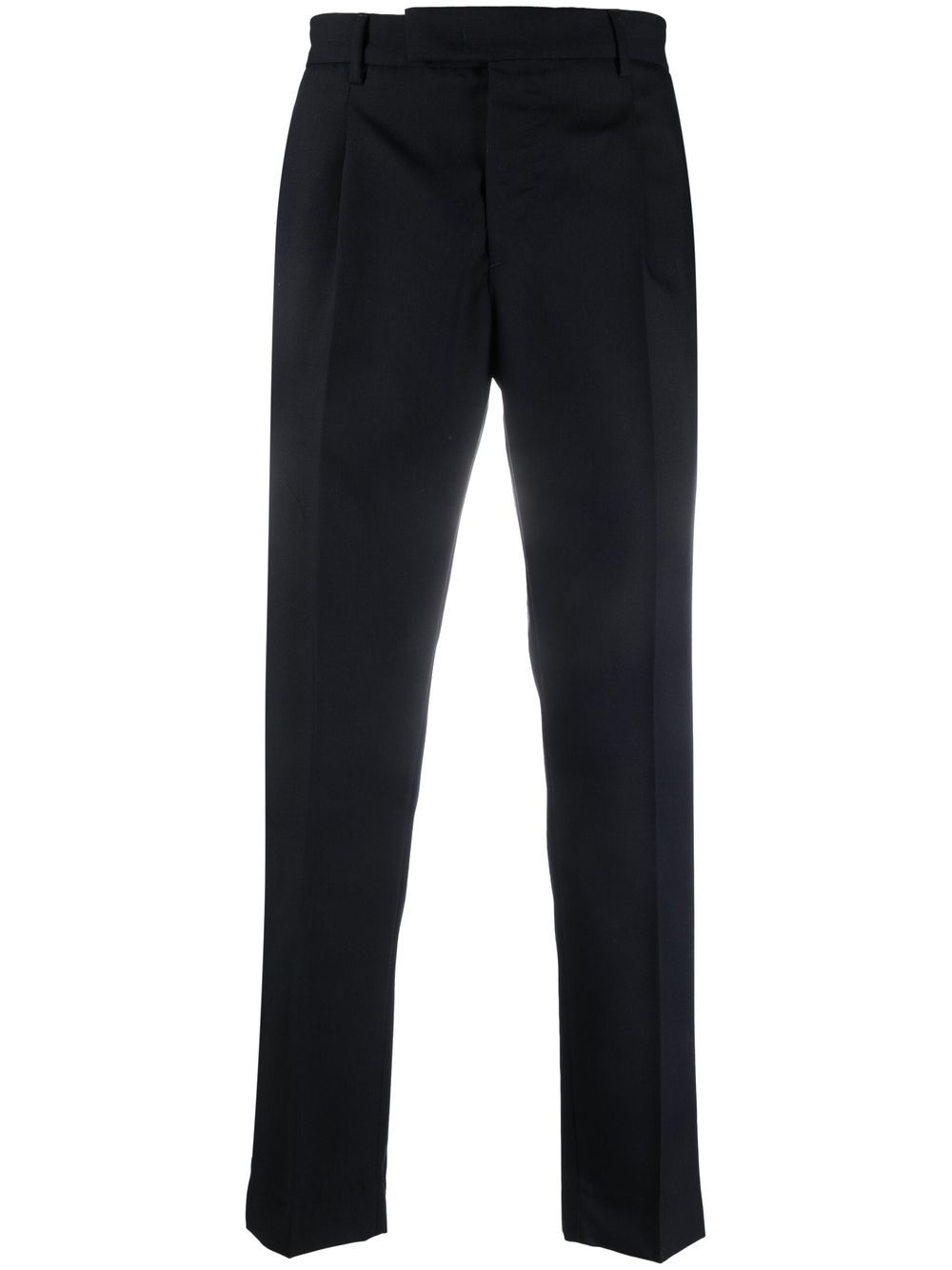 straight-leg tailored trousers