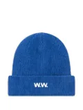 Wood Wood ribbed beanie - Blue