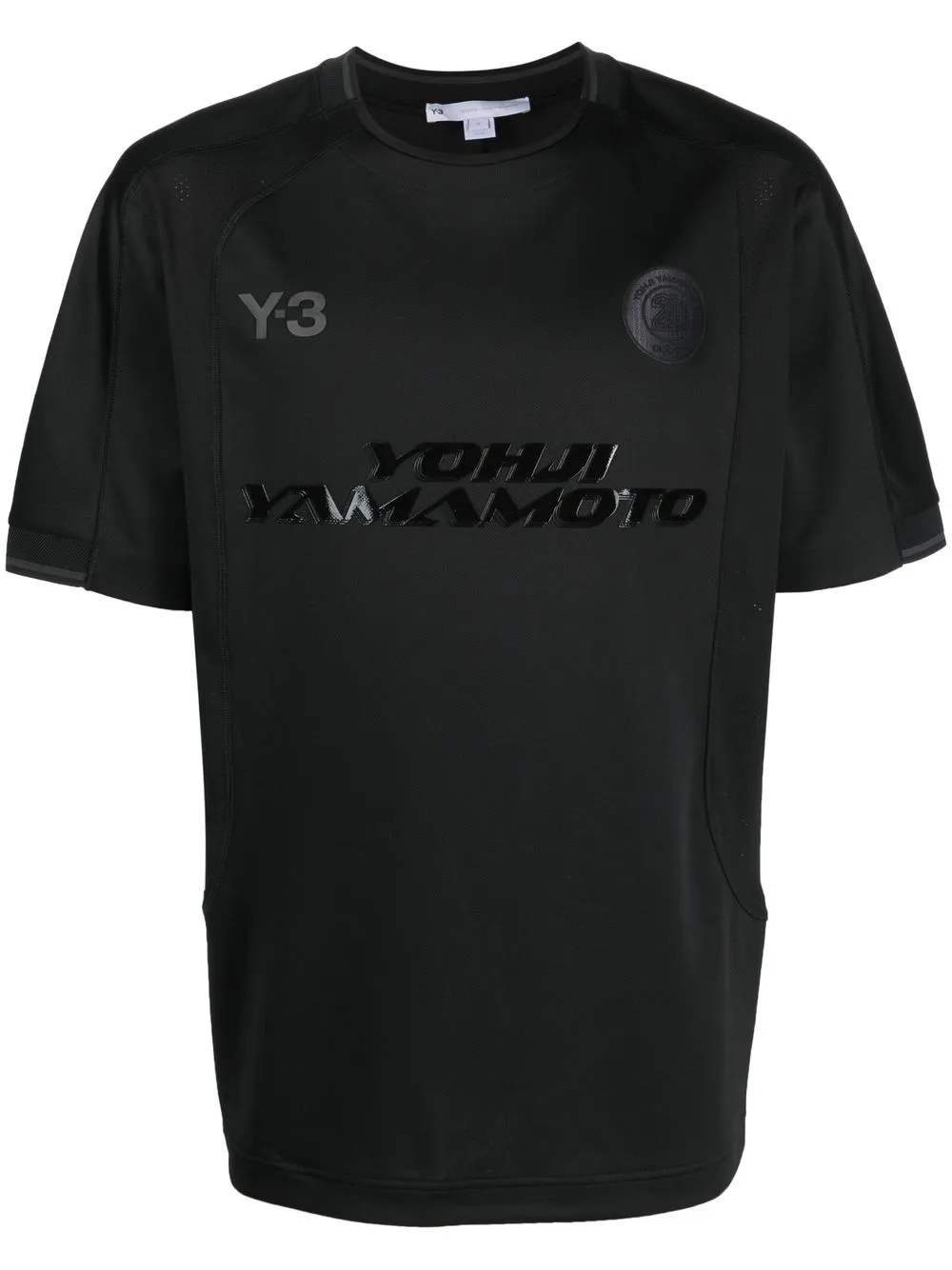 

Y-3 logo-print T-shirt - Black