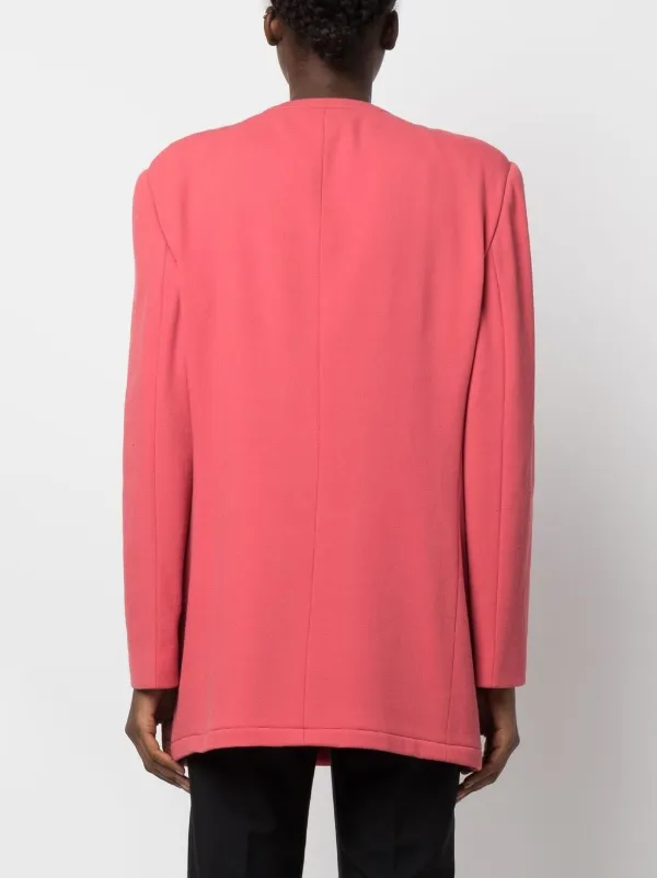Giorgio Armani Pre-Owned 1980s Collarless double-breasted Jacket