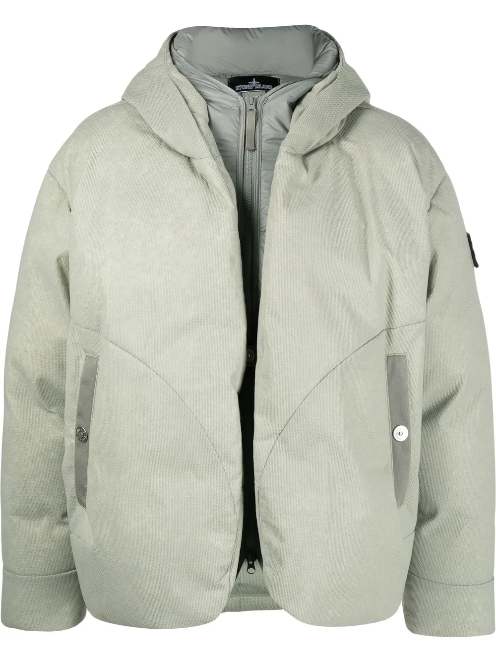 

Stone Island Shadow Project zip-up padded jacket - Green