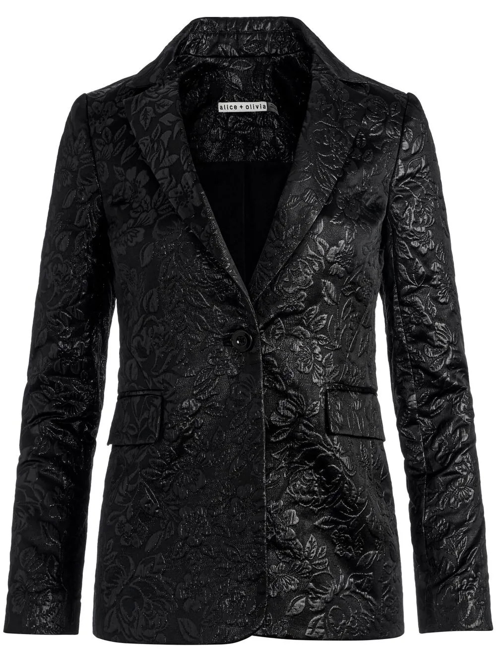 

alice + olivia Macey notch-collar jacket - Black