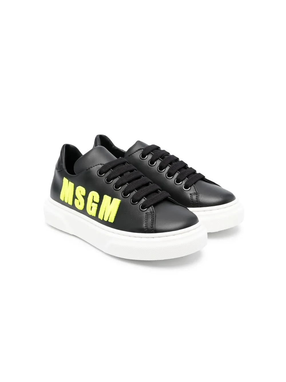 

MSGM tenis con parche del logo - Negro