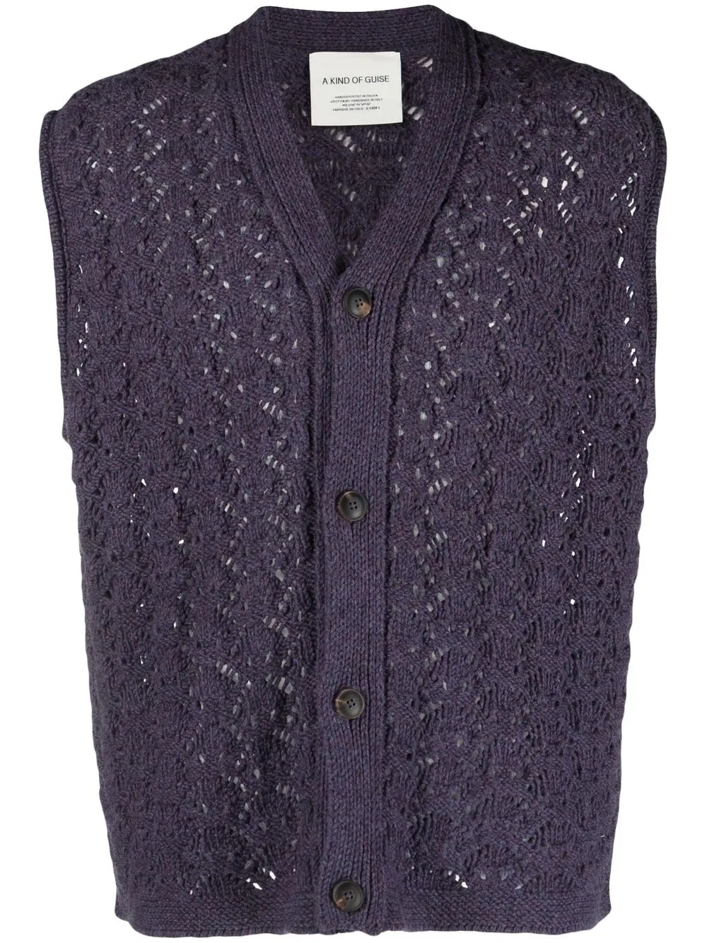 

A Kind of Guise Ferry open-knit vest - Purple