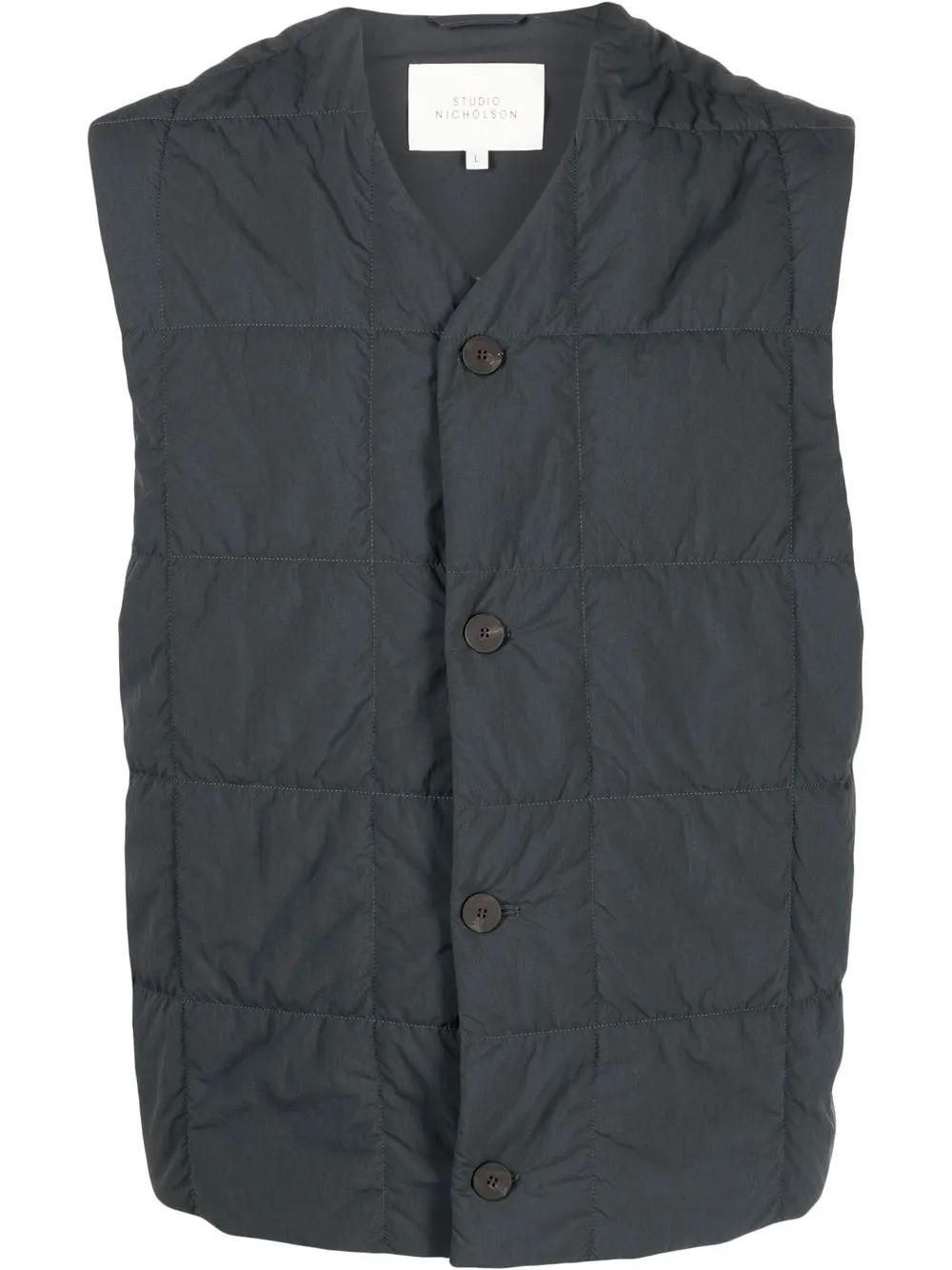 

Studio Nicholson Idaho quilted gilet - Grey