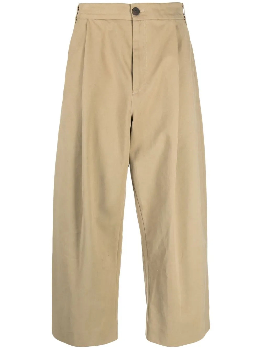 

Studio Nicholson Sorte cropped wide-leg trousers - Neutrals