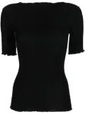 Baserange Omato stretch-organic cotton top - Black