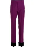 Gucci pressed-crease tailored trousers - Purple