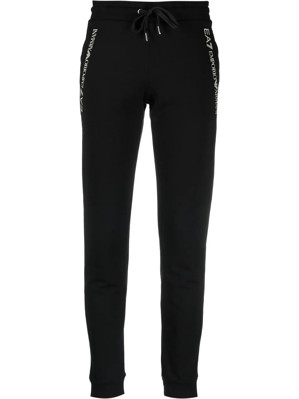 

Ea7 Emporio Armani logo-print track pants - Black