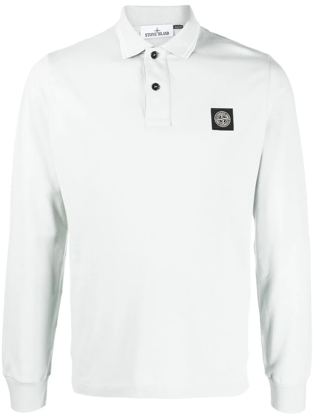 

Stone Island chest logo-patch detail polo shirt - Grey