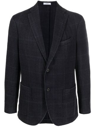 Boglioli Prince Of Wales Wool Blazer - Farfetch